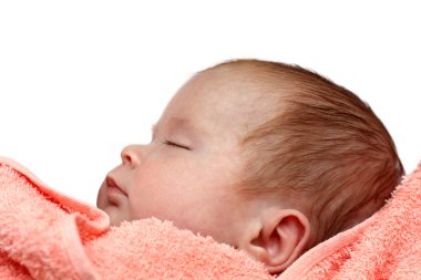 Newborn baby sleeping clipart