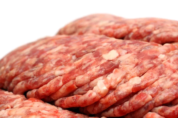 Gros plan sur la viande hachée crue — Photo
