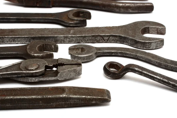 Staré špinavé nástroje — Stock fotografie