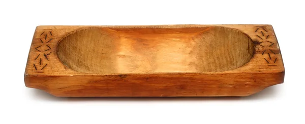 Vecchia mangiatoia di legno — Foto Stock