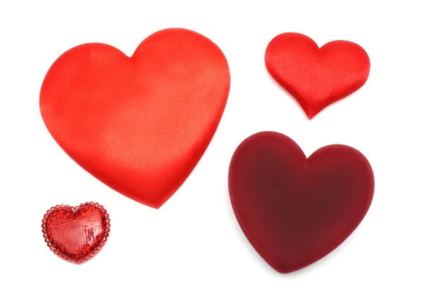 Dia dos namorados - quatro corações diferentes — Fotografia de Stock