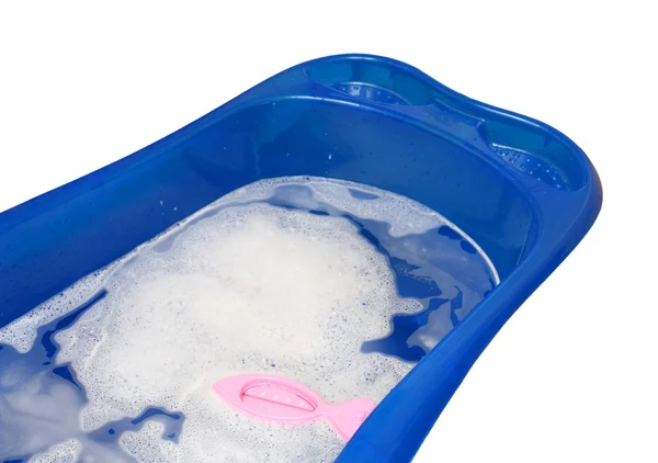 Vasca da bagno per bambini con termometro — Foto Stock