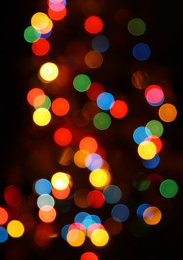 Defocused color lights clipart