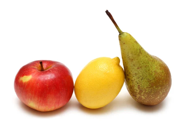 Грушевий лимон і яблуко — стокове фото