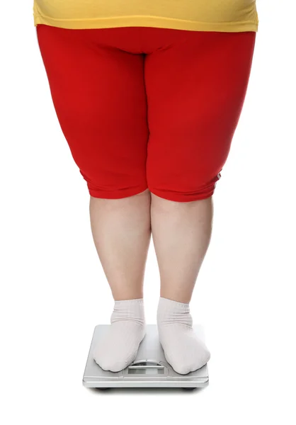 Donne gambe con sovrappeso — Foto Stock
