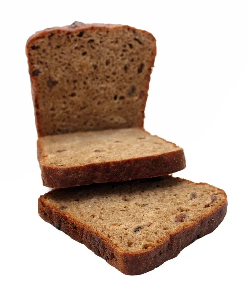 Pan rebanado de centeno marrón oscuro — Foto de Stock