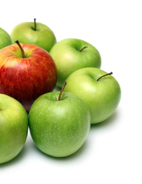 Concepto diferente con manzanas — Foto de Stock