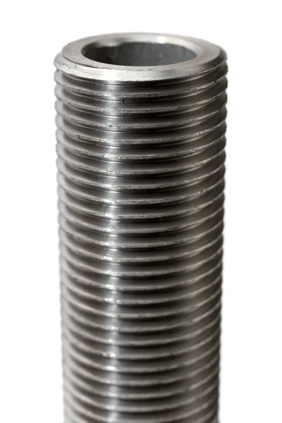 Big threaded bolt close-up — Stock Photo, Image