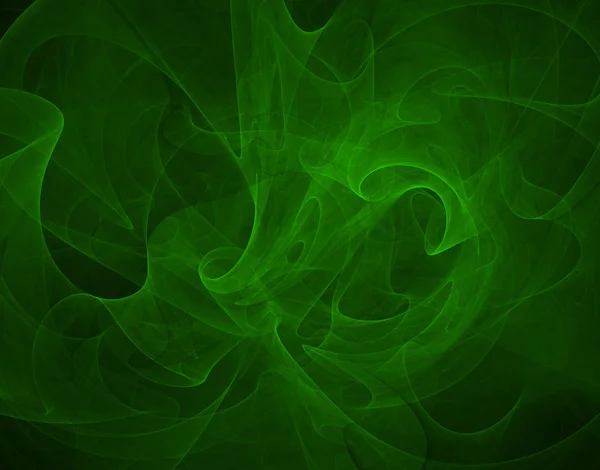 Fraktali obrazu z zasłona zielony — Zdjęcie stockowe