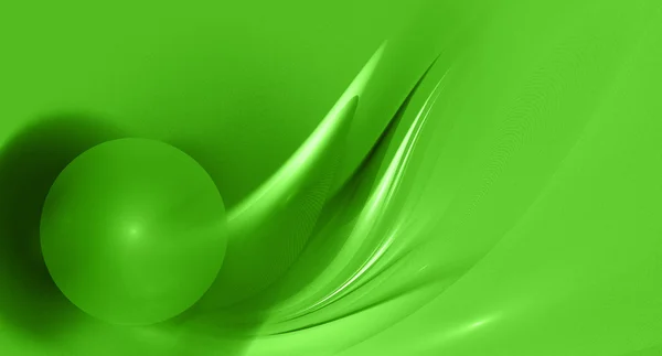 Immagine frattale verde astratta — Foto Stock