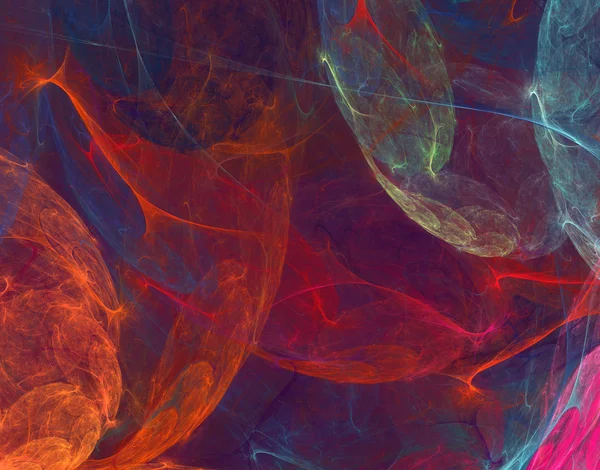 Abstrakte fantastische mehrfarbige Fraktale — Stockfoto