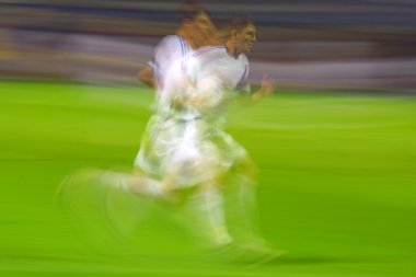 Soccer player (Long exposure effect) clipart