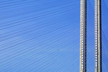 Close-up tower of bridge clipart