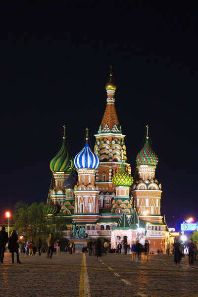 St.Basil's Cathedral in night