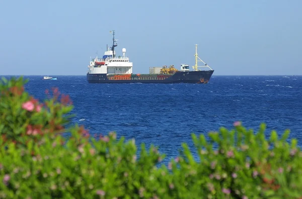 Ship in Mediterranean sea — Stock Photo, Image