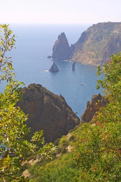 Het panoramische uitzicht van de Kaap fiolent — Stockfoto