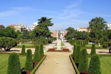 Park Buen-Retiro in Madrid clipart