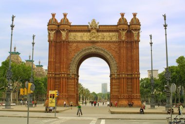 Arc de Triomphe in Barcelona clipart