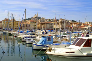 Sea port of Marseille clipart