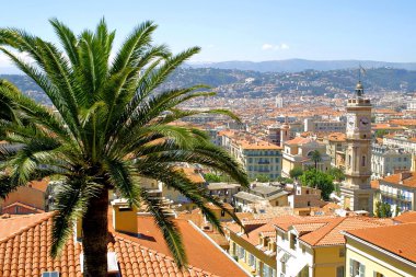 Bird view panorama of Nice