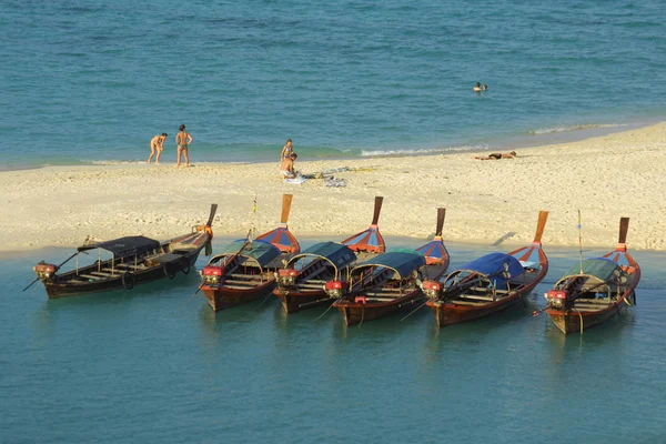 Fish Boats on Lipe Island — стокове фото