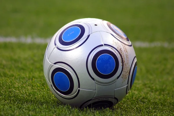 Close-up soccer ball — Stock Photo, Image