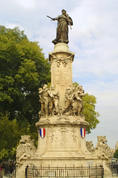 Памятник в Марселе — стоковое фото