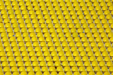 Yellow empty stadium seats clipart