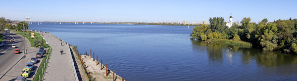 Panoramic view of Dnipropetrovsk city