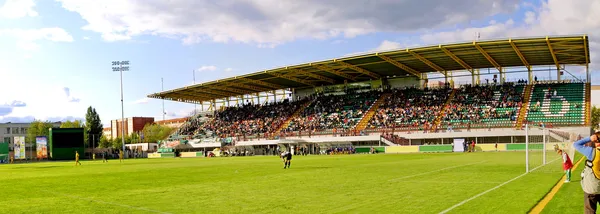 Panorama stadionu piłkarskiego — Zdjęcie stockowe