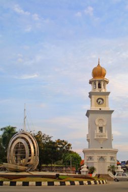 Queen Victoria Clocktower in Georgetown clipart