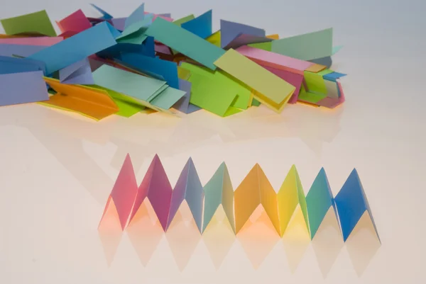 Vários papel a cores — Fotografia de Stock