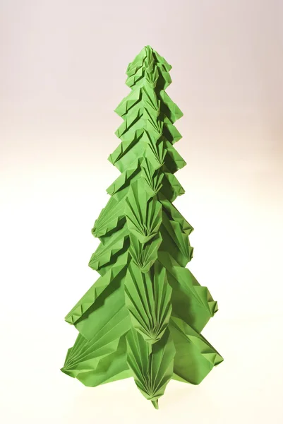 Origami jedle — Stock fotografie
