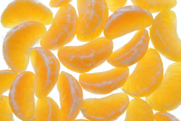 Groups of segments of a tangerine — Stock Photo, Image