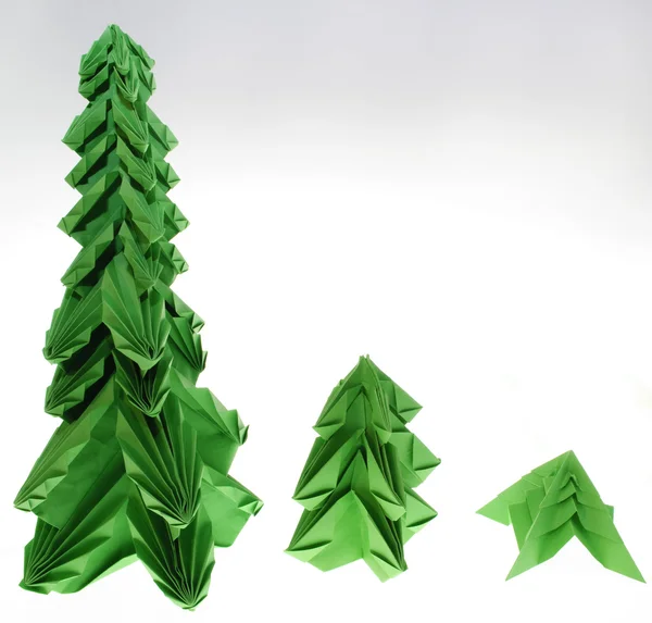 stock image Origami fir tree