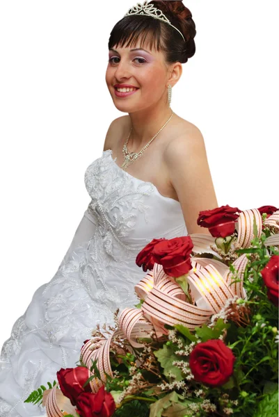 Nevěsta jako princezna — Stock fotografie