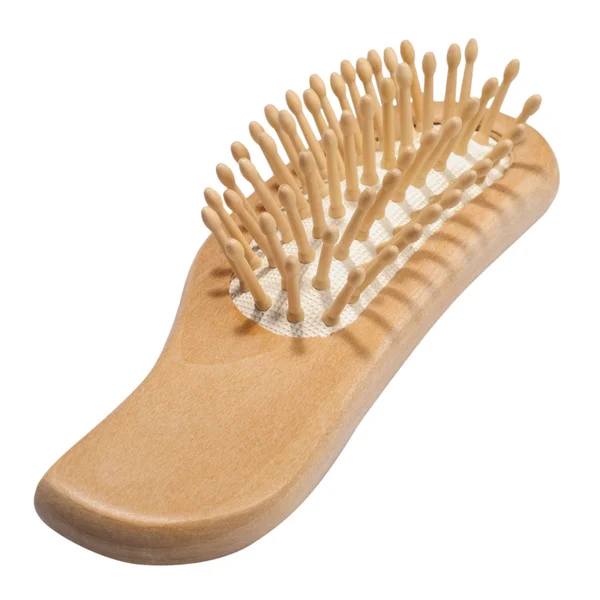 Escova de cabelo spa de madeira — Fotografia de Stock