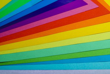 Various color paper clipart