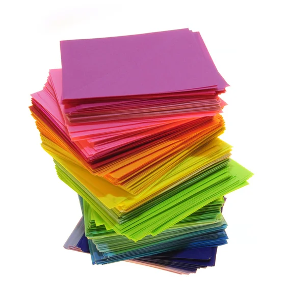 Разноцветная бумага — стоковое фото