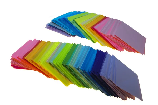 Olika färg papper — Stockfoto