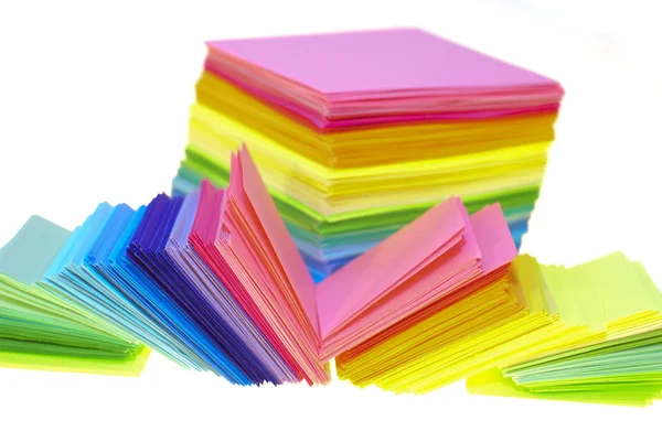 Vários papel a cores — Fotografia de Stock