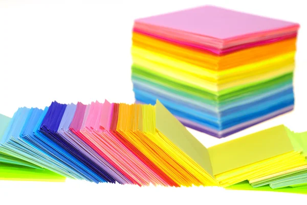 Verschillende kleuren papier — Stockfoto