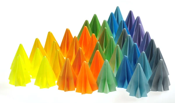 Renkli origami birimleri — Stok fotoğraf
