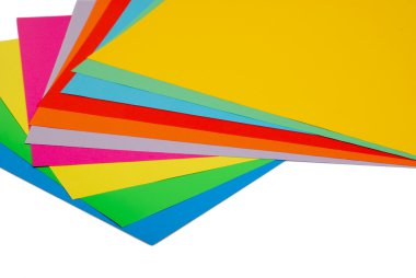 Various color paper clipart