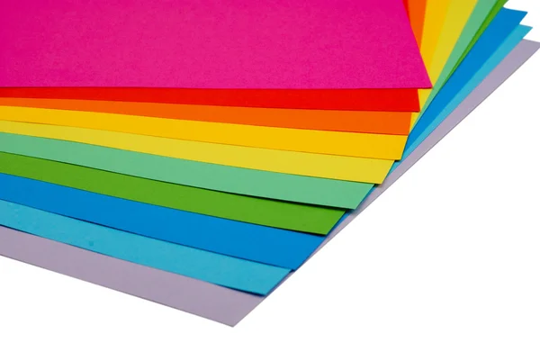 Olika färg papper — Stockfoto