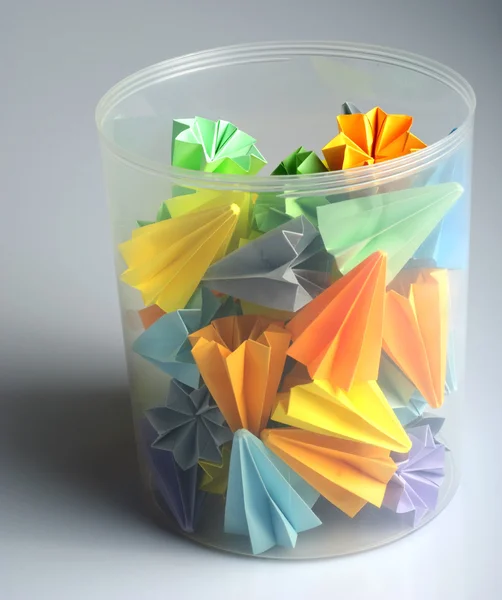Renkli origami birimleri — Stok fotoğraf
