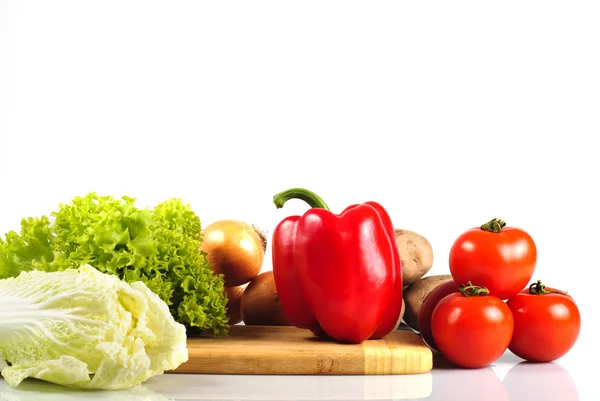 Warzywa w kuchni — Zdjęcie stockowe