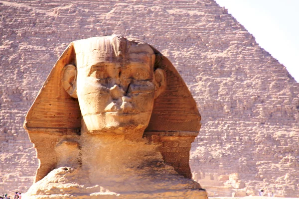 Великая древняя скульптура египетского сфи — стоковое фото