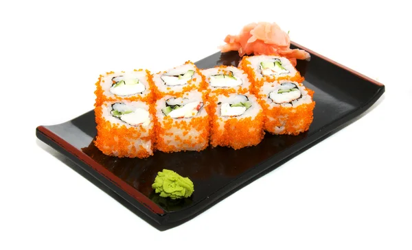 Cuisine japonaise : sushis aux fruits de mer — Photo