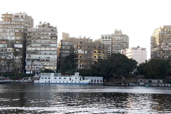 Kair zachód od mostu na rzece Nil — Zdjęcie stockowe